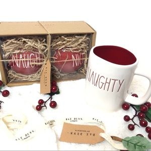 “Naughty / Nice” Christmas ornaments & mug